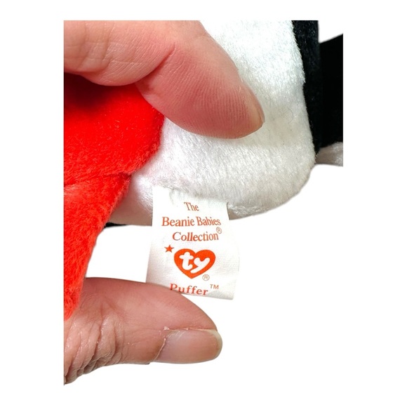 Retired Puffer the Puffin Beanie Baby, PE pellets, hand tag Gen 5 - Picture 12 of 14